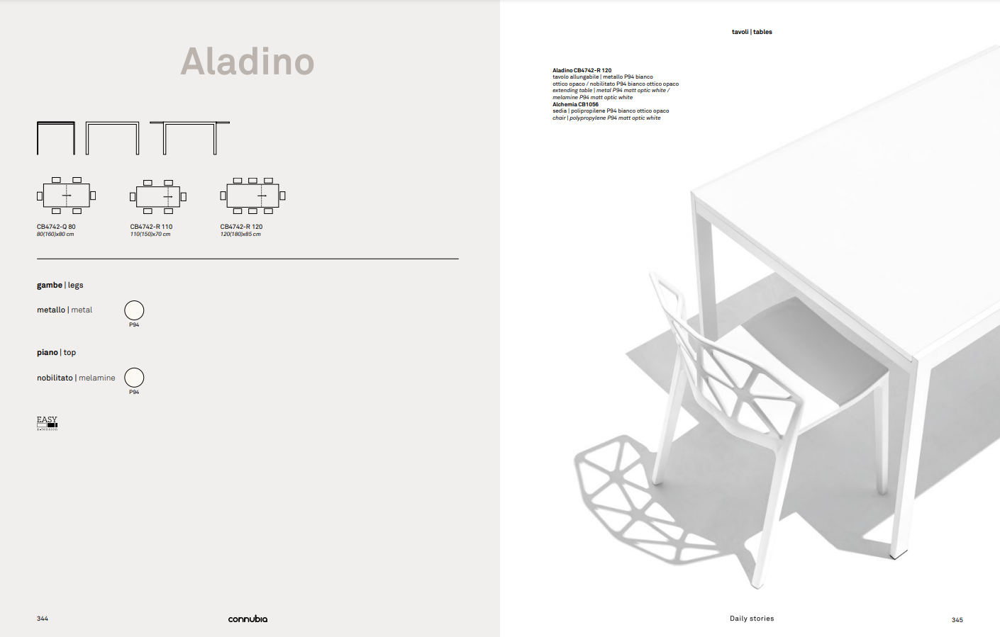 ALADINO Extending TableBy Connubia Italy