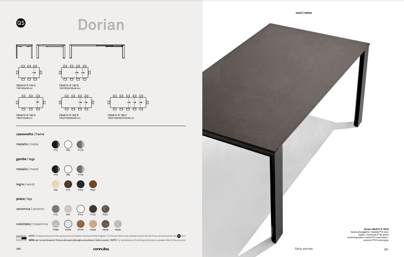 DORIAN WOOD extendable table by Connubia