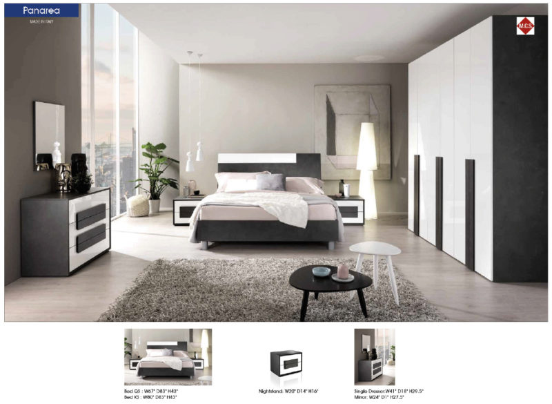 Panarea Grey Bedroom By MCS