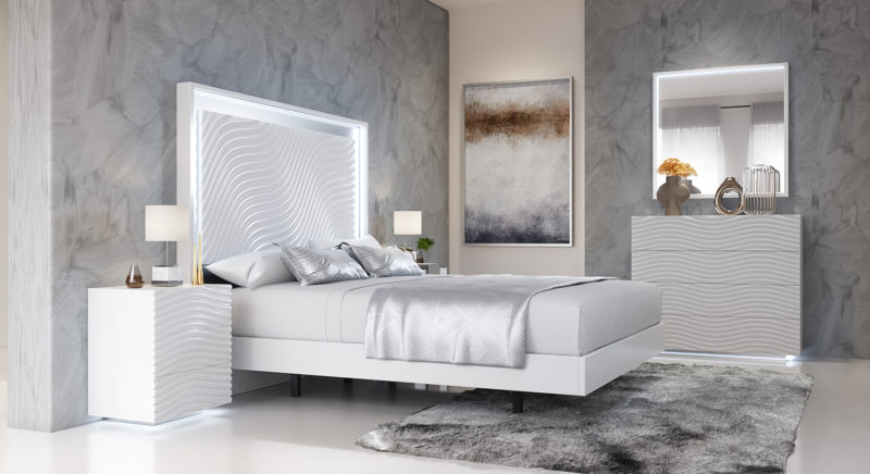 Wave Bedroom White By Franco