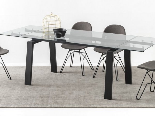 Zeffiro Extendable Glass Table