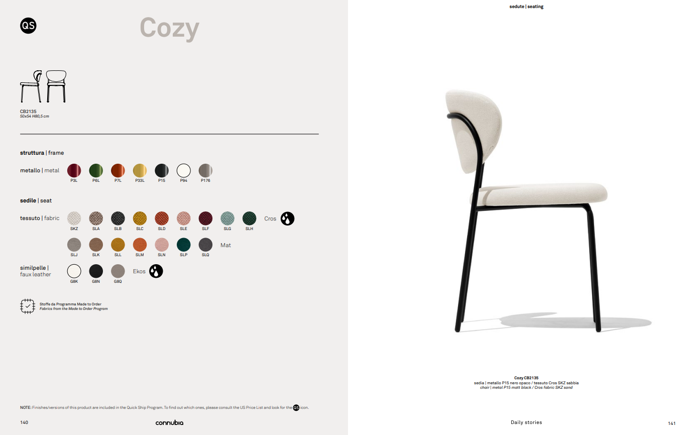 CB/2135 COZY Chair by Connubia by Calligaris 