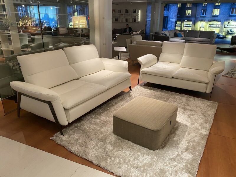 Milano Modern Leather Sofa Set