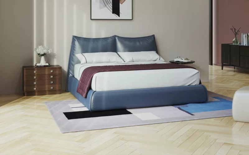 Lunare Soft Leather Bed